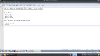 How to create an executable file from a Python script