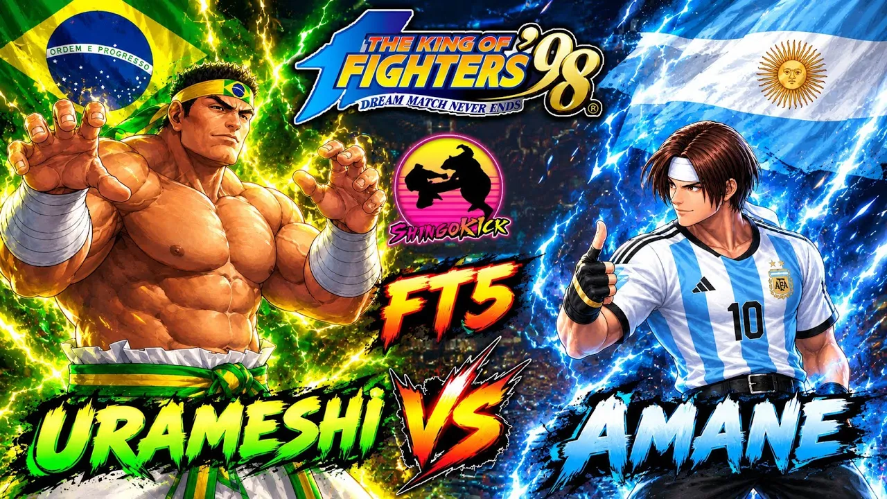 🔥Campeón Brasuka🆚Campeon Argentino🔥 Urameshi 🇧🇷 🆚 Amane 🇦🇷 FT5 #kof98