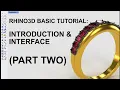 Rhino 3D Beginner Tutorial Introduction Interface Part 2 - Osnap and Layers