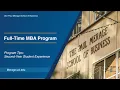 Full-Time MBA Program Tips Second-Year Student Experience