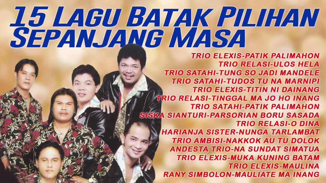 Lagu Batak Pilihan Sepanjang Masa | Trio Elexis, Trio Relasi, Trio Satahi | Tudos Tu Na Marnipi