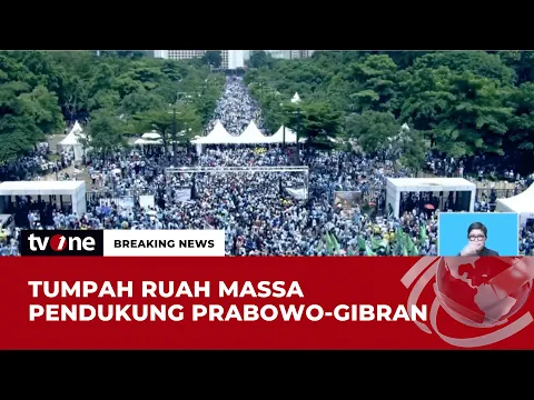 Penampakan Lautan Massa Pendukung Prabowo-Gibran di GBK