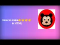 How to make mickey mouse in html