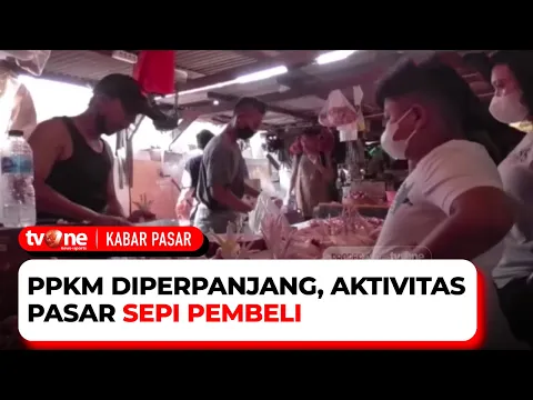 Dampak PPKM, Omset Pedagang di Pasar Turun Hingga 85\%