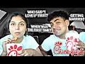 OUR FIRST TIME ANSWERING JUICY QUESTIONS CHICK-FIL-A MUKBANG