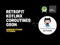 Fetching data from API with Retrofit Coroutine in Android Studio Android Tutorial