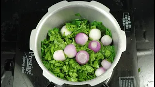 🌿 Spinach Chutney in Cooker | Palakura Pachadi Recipe | Easy & Tasty