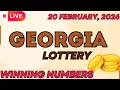Georgia Midday Lottery Results For - 20 Feb 2026