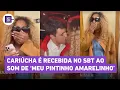 Download Lagu Cariúcha é recebida no SBT ao som de 'Meu pintinho amarelinho' após beijo em filho de Gugu