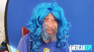 Hollyweird Blue Wig Man