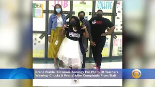 Grand Prairie ISD Issues Apology For Newsletter Photo Of Teachers Wearing Chucks Pearls After Co