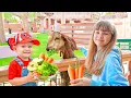 Download Lagu Diana \u0026 Roma feed the Animals at the Emirates Park Zoo