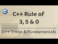 C Rule of 3 5 0 When to Define Copy Move Destructor