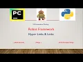 Python Robot Framework Part 19 How to count and Extract link text in Robot framework Telugu