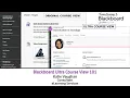 Blackboard Ultra Course View 101