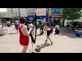 Sunny harp busking - Get Lucky