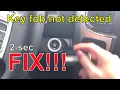 How To Start Vehicle When Key Fob Not detected