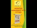 Inventory Management with Python Python Dictionary using JSON