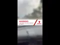 Truck sent flying after driver fails to brake