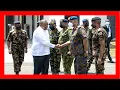 PRESIDENT UHURU KENYATTA ARRIVAL TO COMMISSION ULINZI SPORTS COMPLEX LANG ATA GARRISON NAIROBI
