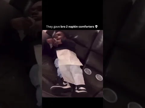They gave him napkins to sleep with🤭😂😂 #shorts #funny