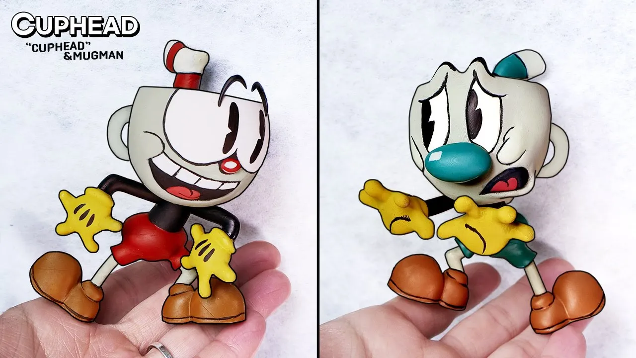 Making Cuphead & Mugman Sculptures Timelapse [The Cuphead Show] - Netflix Friday Night Funkin'
