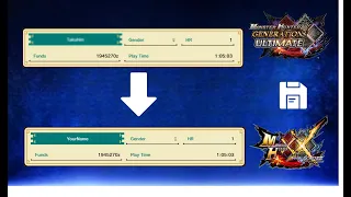 Change Guild Card Name MHGU