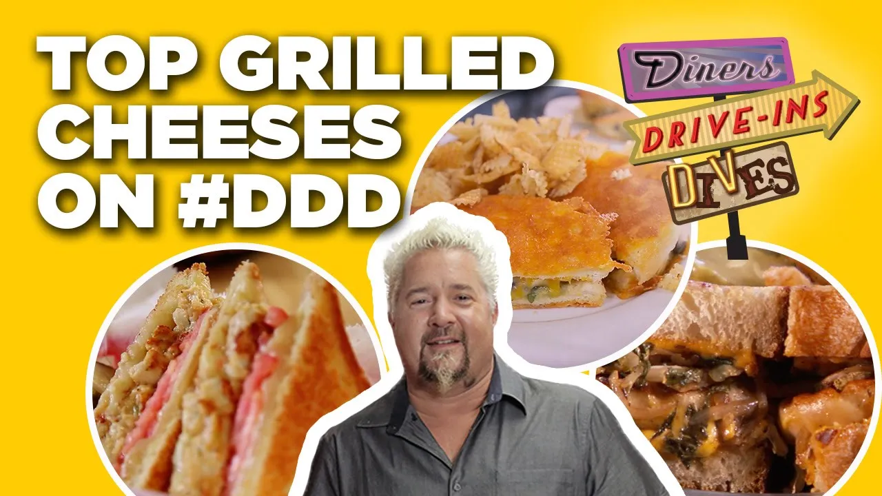 Top Grilled Cheeses in #DDD History with Guy Fieri   Diners, Drive-Ins and Dives   Food Network