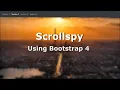 Scrollspy Using Bootstrap 4