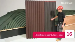 Which way up is an Onduline sheet fixed