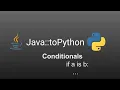 Python Conditionals in 2 minutes if is in match-case