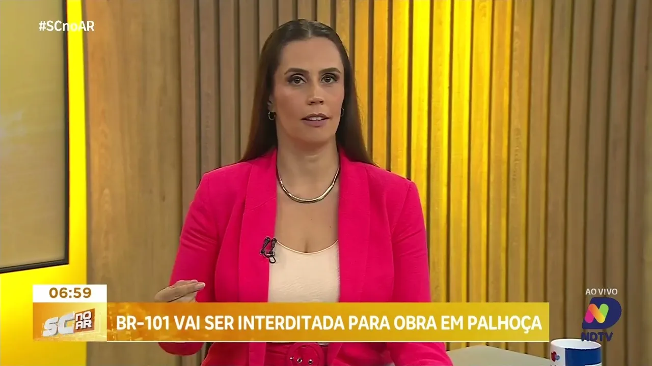 BR-101 será parcialmente bloqueada para reinstalação de pórticos do radar em Palhoça