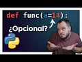 FUNCIONES con parametros OPCIONALES en PYTHON