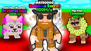 I Used INFINITE LUCK To UNLOCK EVERY NEW BRAINROT In Roblox Steal A Brainrot 