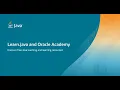 Learn java and Oracle Academy Free Resources Webinar
