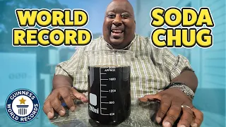 Fastest 2L SODA CHUG With Badlands Guinness World Records 