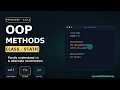Python OOP Methods Instance vs Class vs Static Explained 1