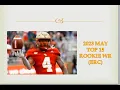 2023 MAY TOP 15 ROOKIE WR ERC