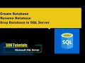 Create Rename drop database in sql server sql server tutorial for beginners