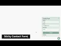 Sticky Contact Form
