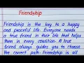 Friendship Essay in English Essay on Friendship in English Paragraph on Friendship
