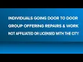 City of Mason is warning residents about fake city employees going door to door