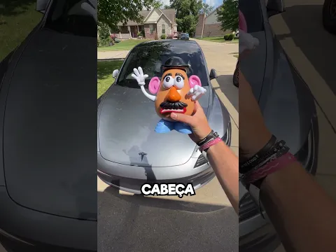 Converso com o SENHOR CABEÇA DE BATATA sobre meu TESLA 🥔 #shorts #tesla