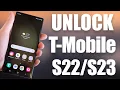 Unlock T-Mobile Samsung Galaxy S22 S23 S23 Ultra Remotely via USB Permanently