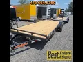 down 2 earth 20 ft equipment trailer w 5k axles 10k gvwr walkaround