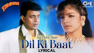 aaj pehli baar dil ki baat ki hai lyrical kumar sanu alka yagnik tadipaar 90s hindi song