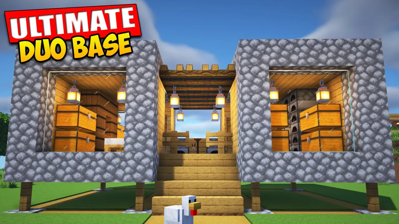 Minecraft Ultimate Duo House Tutorial ????