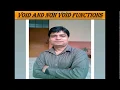 VOID NON VOID FUNCTIONS WORKING WITH FUNCTIONS