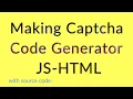 How to make captcha code generator with js Codetra