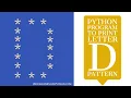 Python Program to Print Pattern of Letter D Pattern Programming